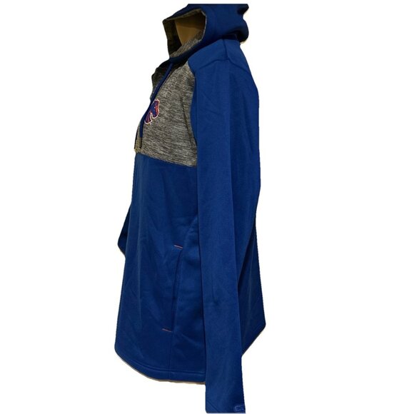 NEW Boise State BSU Broncos Colosseum Hoodie Blue 1/4 Zip Sweatshirt Men's L - Picture 8 of 12
